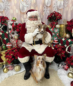 Wren & SIG with Santa!